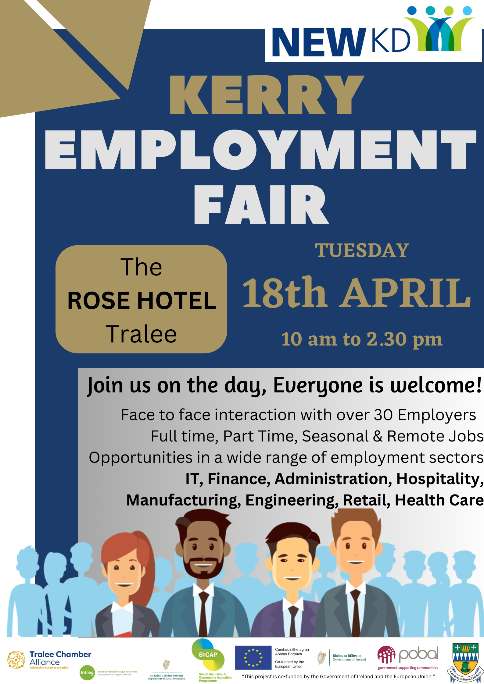 Kerry Employment Fair The Rose Hotel 18th April 2023 North East West